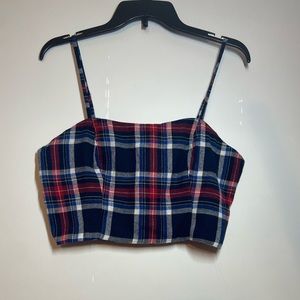 Wild Fable Plaid Crop